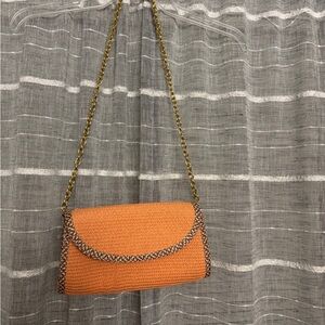 Elegant Tan and Gold Women's Bag